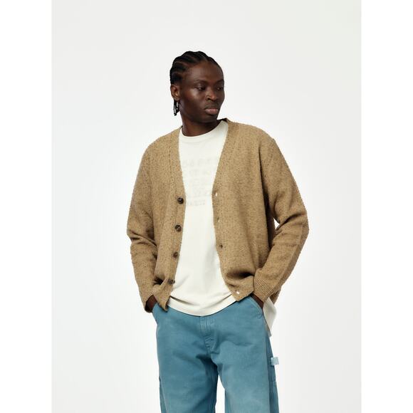 Maison Margiela Mens Wool-blend Cardigan in Walnut M - Picture 3 of 9